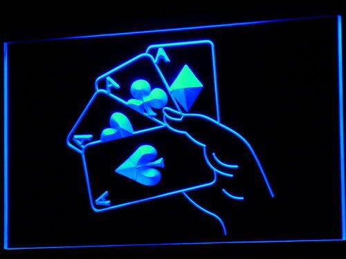 Poker Ace Lucky Beer Bar Neon Light Sign